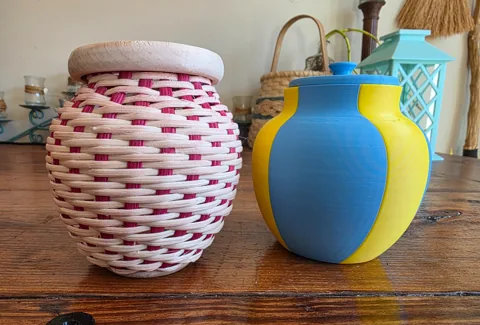 Mini Stamnos Complete Basket Weaving Kit